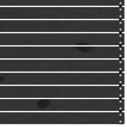 Sodo sofos komplektas, juodo medžio masyvo, 6 vnt.