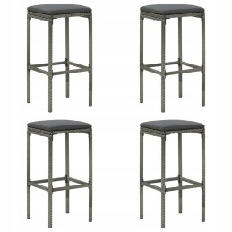 5 dalių baro baldų komplektas sodui, su pagalve