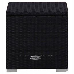 Šezlongas su pagalvėle ir stalu, polirotangas,