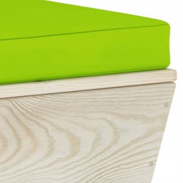 Sodo 3-vietė sofa iš padėklų, su pagalve