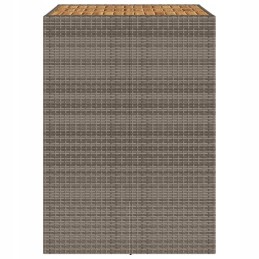 Sodo stalas su akacija, pilkas, 105x80x110 cm lumarko!