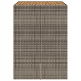 Sodo stalas su akacija, pilkas, 105x80x110 cm lumarko!