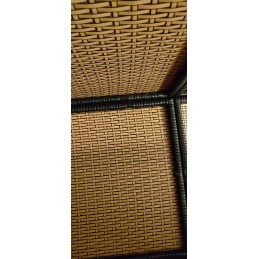 Vidaxl polirotango sodo dėžutė, 200 x 50 x 60 cm, ruda