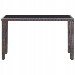 5 dalių Sodo baldų komplektas su rudos PE rotango pagalvėlėmis