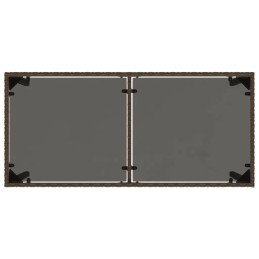 Vidaxl rudas 5 dalių sodo baldų komplektas. + mikropluošto šluostės 50x60 audinys h