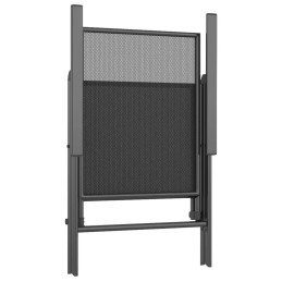 Vidaxl 5 dalių sodo baldų komplektas, antracitas, plieninis