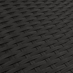 Vidaxl 4 dalių sodo poilsio komplektas, pagalvėlės, juodas PE rotangas