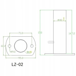 Collars for pool ladders 2 pcs