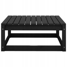 Vidaxl 3 dalių sodo poilsio komplektas, su pagalvėlėmis, juoda, 805769