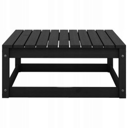 Vidaxl 3 dalių sodo poilsio komplektas, su pagalvėlėmis, juoda, 805769