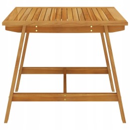 Acacia sodo valgomojo komplektas - 88x88x74 cm, smėlio spalvos