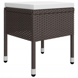 Acacia sodo komplektas - stalas + 2 kėdės + 2 taburetės, ruda, kreminė, 88x