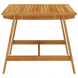 Acacia sodo komplektas - stalas + 2 kėdės + 2 taburetės, ruda, kreminė, 88x