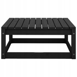 4 dalių sodo poilsio baldų komplektas, juodas