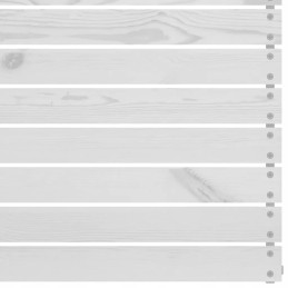 Baltas sodo poilsio komplektas - pušies masyvo - 63,5x63,5x62,5 c