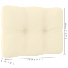 3 dalių sodo poilsio komplektas, su pagalvėmis, pušies masyvo