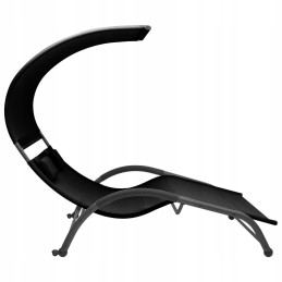 Lumarko dvivietis šezlongas su baldakimu, tekstinis audinys