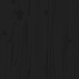 5 dalių sodo baro baldų komplektas, juodas, medinis