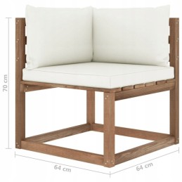 Sodo sofos medinės sofos balkono baldų komplektas