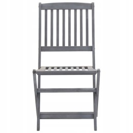 Vidaxl sulankstomos sodo kėdės, 6vnt, pagalvėlės, akacijos mediena