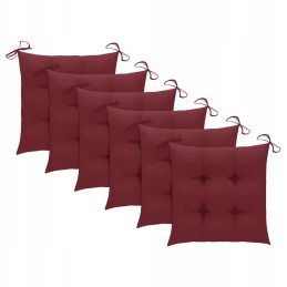 Sulankstomos sodo kėdės, 6 vnt., su pagalvėlėmis, akacijos mediena