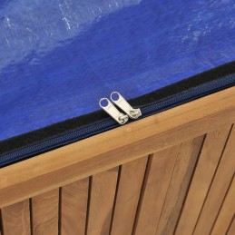 Sodo dėžė iš tikmedžio masyvo - 150x50x55 cm, ruda