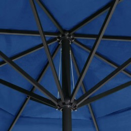 Sodo skėtis ant aliuminio stulpo, 500 cm, žydras lumarko!