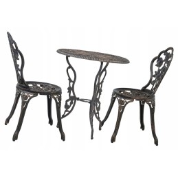 Bistro baldų komplektas sodui  stalas ir dvi kėdės