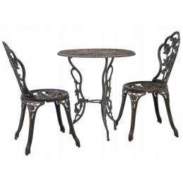 Bistro baldų komplektas sodui  stalas ir dvi kėdės
