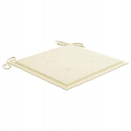 Sodo kėdės su kreminėmis pagalvėlėmis, 4 vnt