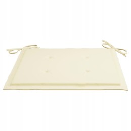 Sodo kėdės su kreminėmis pagalvėlėmis, 4 vnt