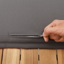 Vidaxl 5 dalių sodo sofos komplektas, pagalvėlės, pilkas PE rotangas