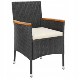 5 dalių bistro sodo baldų komplektas su pagalvėlėmis,