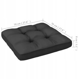 Vidaxl trivietė sofa su pagalvėlėmis, pušies masyvo, 3076353