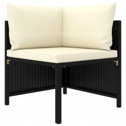 4 dalių sodo sofa, pagalvėlės, PE rotangas, dalis