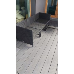 4 dalių sodo sofa, pagalvėlės, PE rotangas, dalis