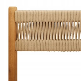 Sulankstomos sodo kėdės, 8 vnt., smėlio spalvos, akacijos medienos masyvo