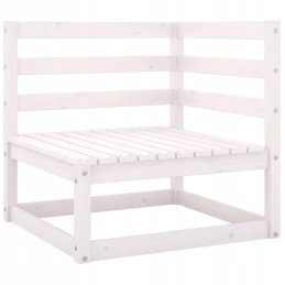 7 dalių sodo baldų komplektas, baltas