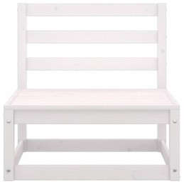 7 dalių sodo baldų komplektas, baltas