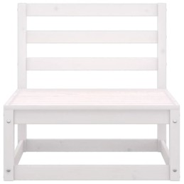 7 dalių sodo baldų komplektas, baltas