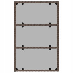 6 dalių sodo sofos komplektas, pagalvėlės, ruda