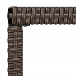 6 dalių sodo sofos komplektas, pagalvėlės, ruda