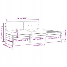 Sodo sofa su pagalvėlėmis ir kėdute, 2 vietų lumarko!