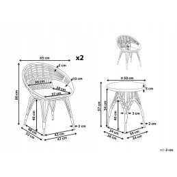 Sodo baldų komplektas technorotango balkonui