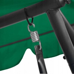 Sulankstomos sodo sūpynės 2in1, žalios pagalvėlės