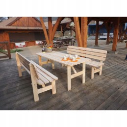 Medinis vikingų stalas - 200 cm