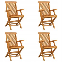 4x sulankstoma medinė sodo kėdė Balkonas Terasa Sodo baldų komplektas