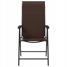 4x sulankstomas techno rotango sodo kėdė balkonas terasa sodo baldų komplektas