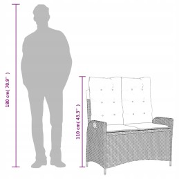 Technorattan sodo baldų komplektas, sodo baldų komplektas terasai, balkonas