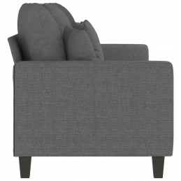 Vidaxl trivietė sofa, tamsiai pilka, 180 cm, apmušta audiniu